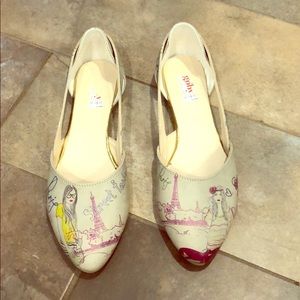 Goby Flats Parisian Street Art (size 41)